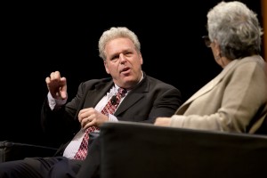 Historian Anthony E. Kaye and writer/artist Thulani Davis. Photo William Farrington